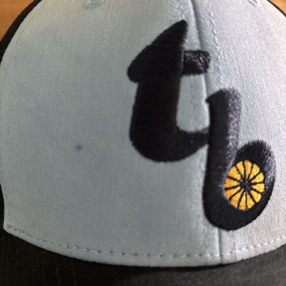 Tampa Bay Rays Baseball Ball Hat Blue Fitted Cap Hook/Eye Closure One Size NEW - Picture 3 of 4